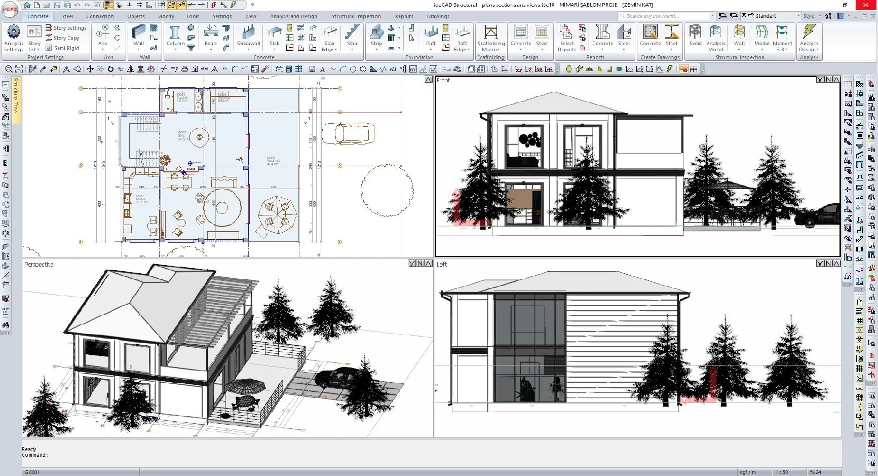 Lukisan Seni Bina dengan ideCAD
