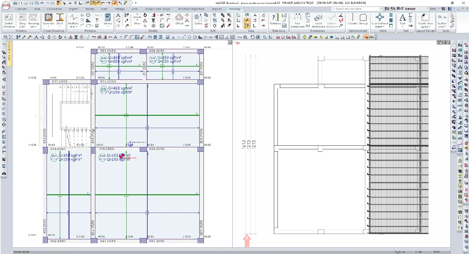 Pelan Formwork Konkrit